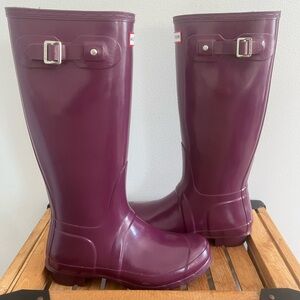 Hunter Purple Rain Boots